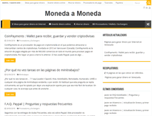 Tablet Screenshot of monedaamoneda.com